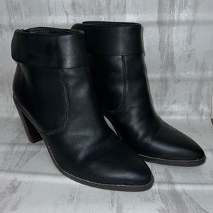 Lucky Brand Black Leather Booties